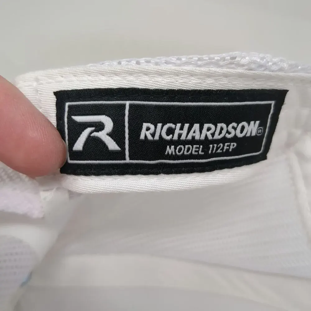 Richardson Trucker Hat White One Size Inverted PowerX Logo Mesh Snapback